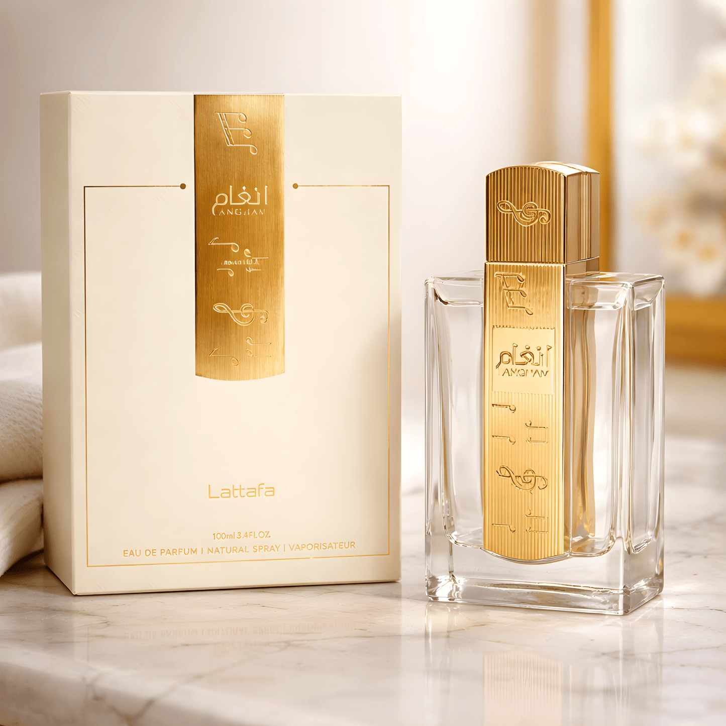 Lattafa Angham Unisex EDP 100ml - Kruopščiai atrinkti KVEPALAI ir rankų darbo PAPUOŠALAI