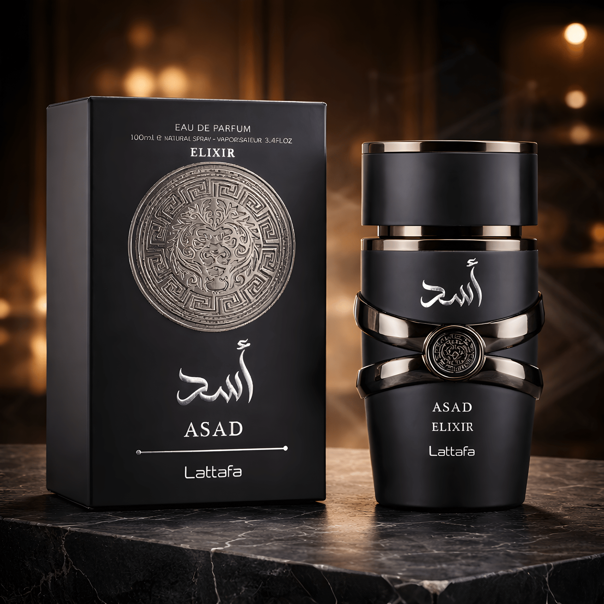 Lattafa Asad Elixir Men EDP 100ml - Kruopščiai atrinkti KVEPALAI ir rankų darbo PAPUOŠALAI
