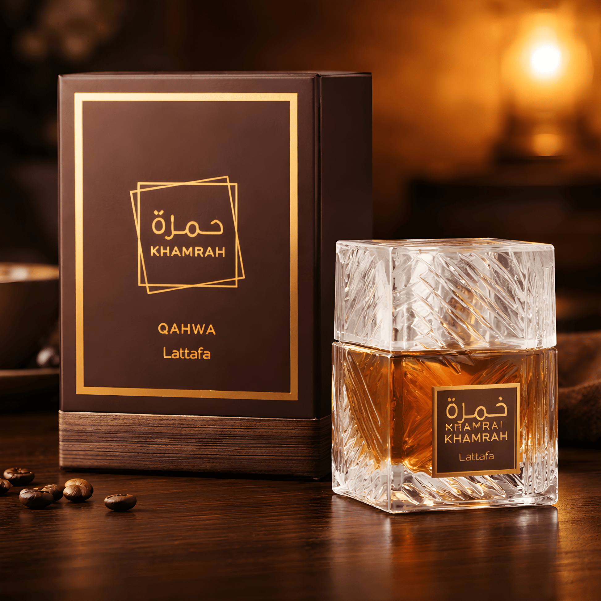 Lattafa Khamrah Qahwa Unisex EDP 100ml - Kruopščiai atrinkti KVEPALAI ir rankų darbo PAPUOŠALAI