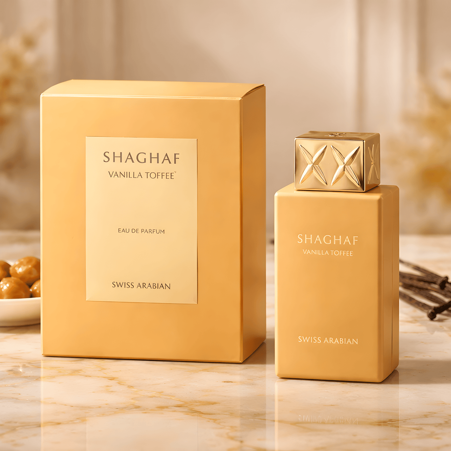 Swiss Arabian Shaghaf Vanilla Toffee Unisex EDP 75ml - Kruopščiai atrinkti KVEPALAI ir rankų darbo PAPUOŠALAI