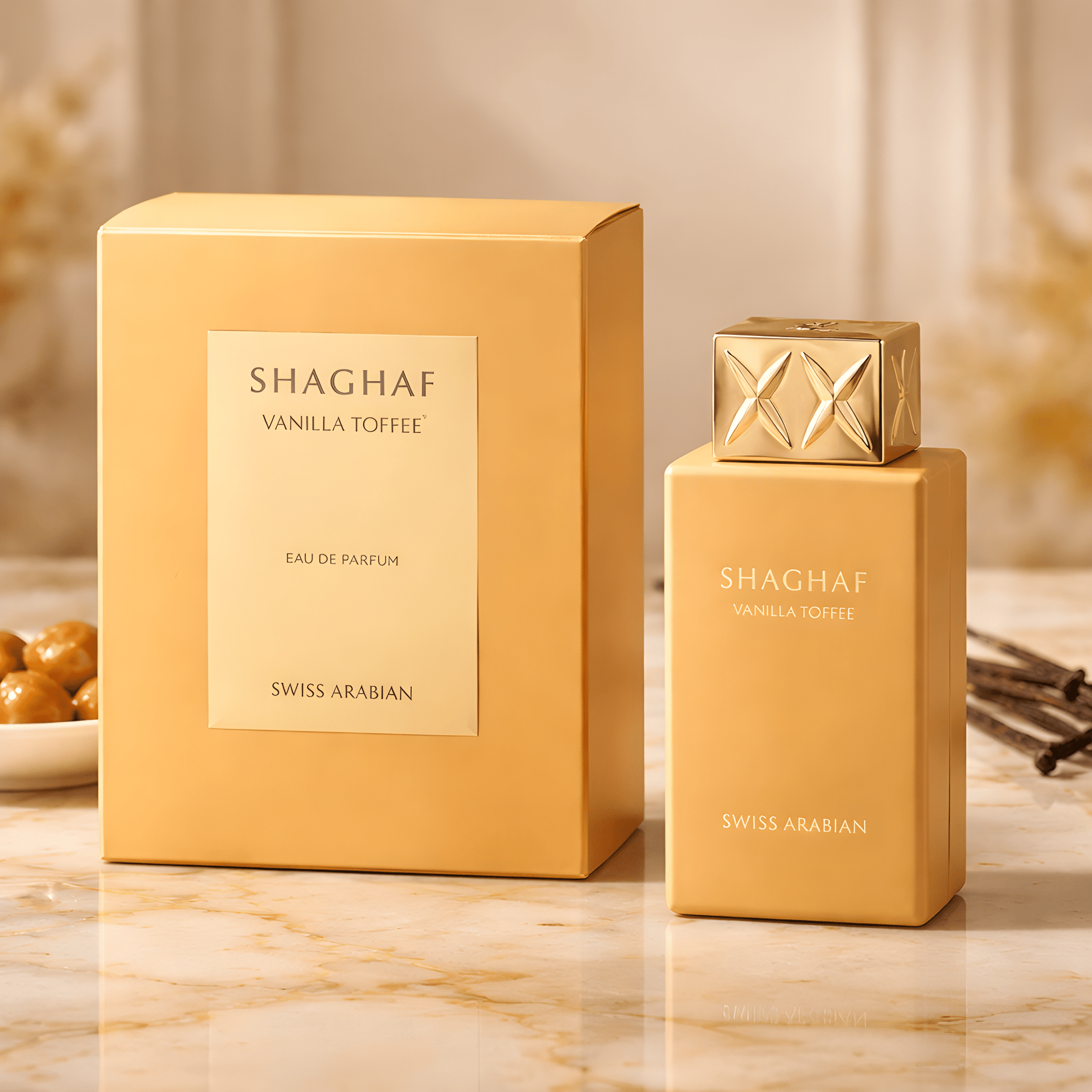 Swiss Arabian Shaghaf Vanilla Toffee Unisex EDP 75ml - Kruopščiai atrinkti KVEPALAI ir rankų darbo PAPUOŠALAI